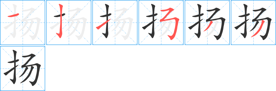 揚(yáng)字筆畫寫法
