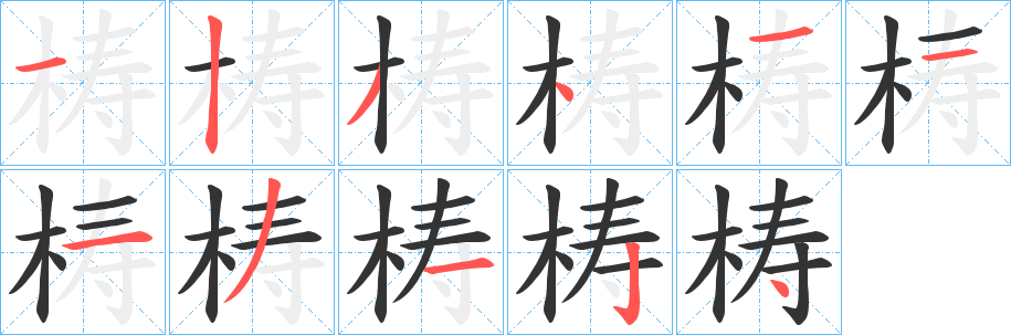 梼字筆畫(huà)寫(xiě)法
