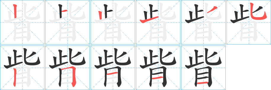 眥字筆畫(huà)寫(xiě)法
