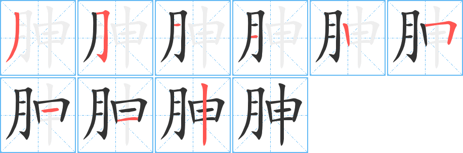 胂字筆畫(huà)寫(xiě)法