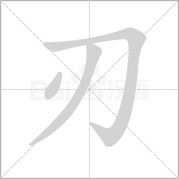 刃的筆順